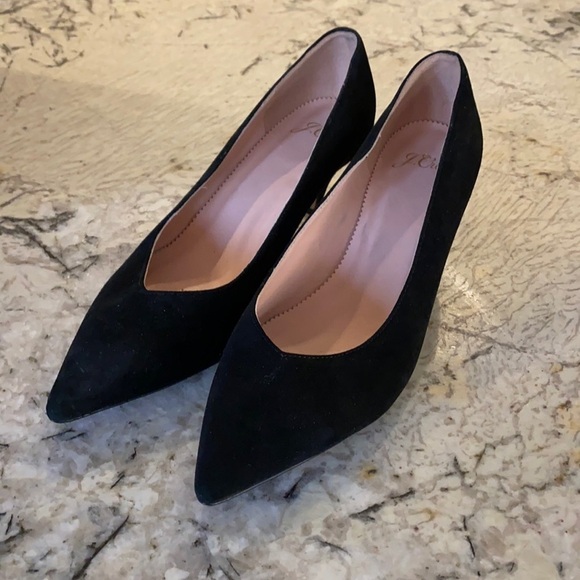 J. Crew Black Heels - Picture 1 of 4